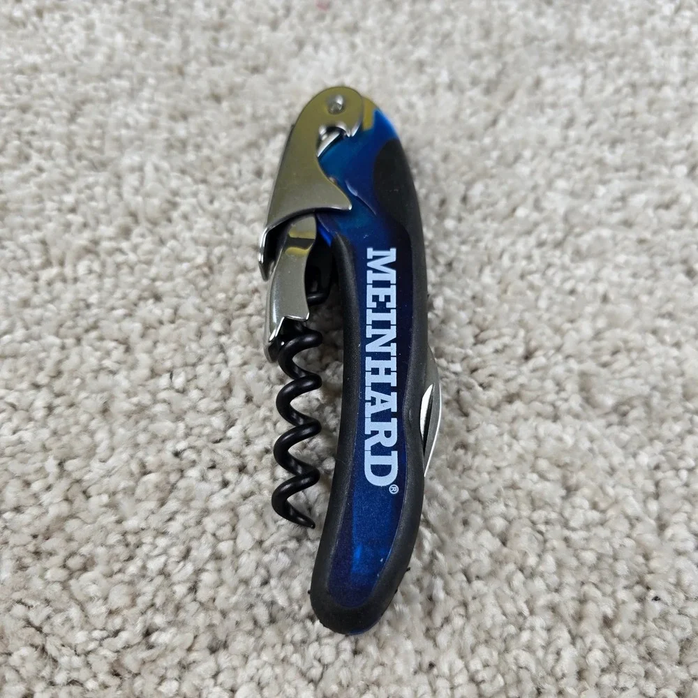 Meinhard Waiter's Corkscrew Blue Double-Hinged‎ Wine bottle Opener Foil Cutter
